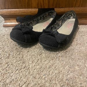 Black lace Jellypop shoes size 8